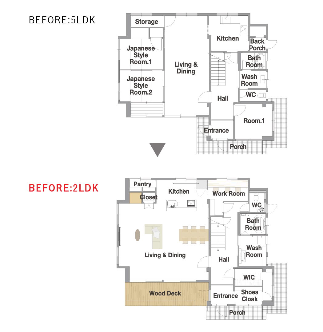 大阪府箕面市 Y様邸の間取り