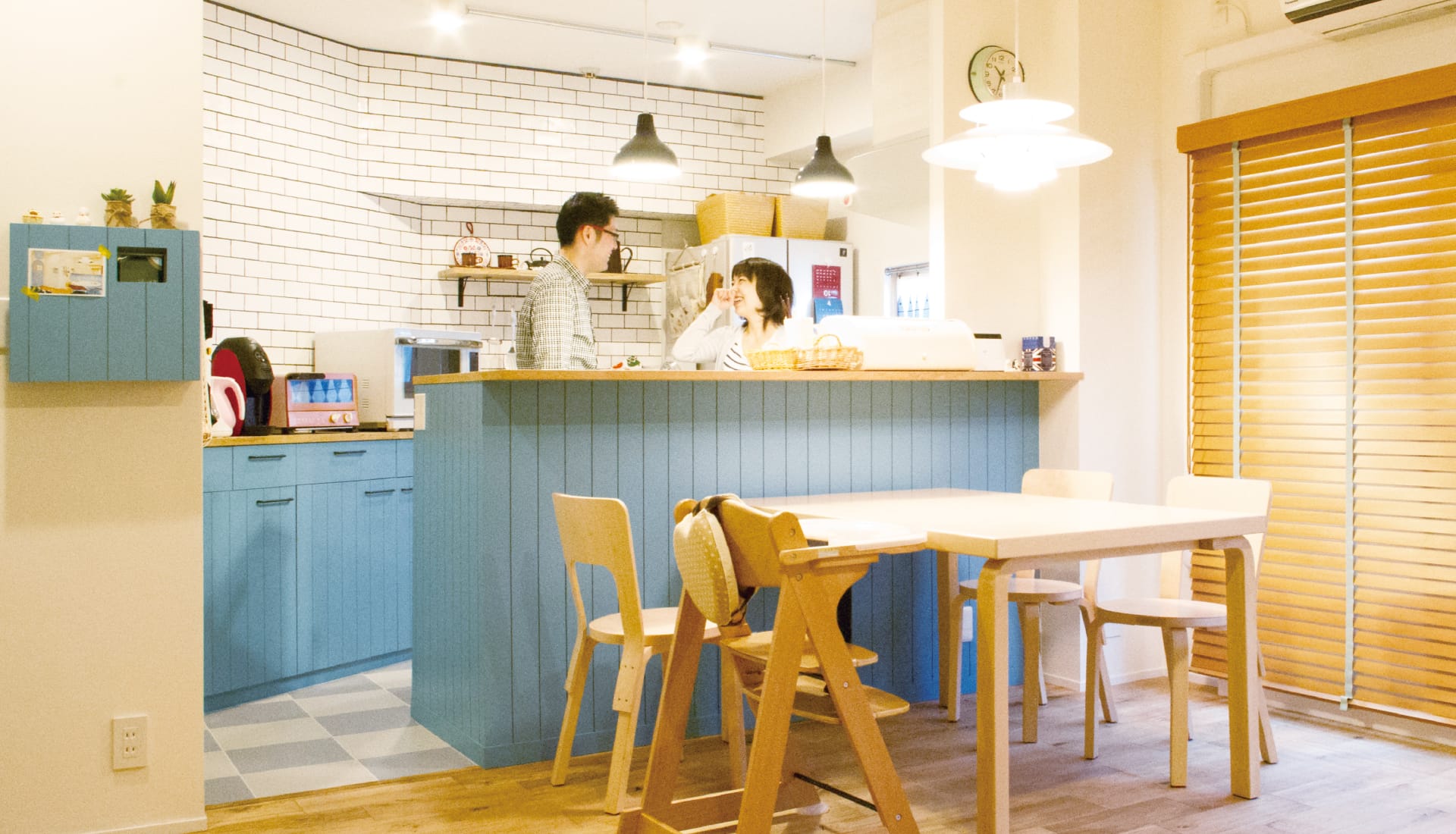 北欧のかわいらしさ溢れる空間。