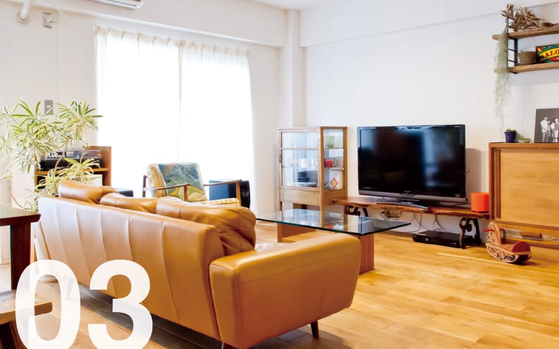 開放的な空間でのびのびと暮らす。