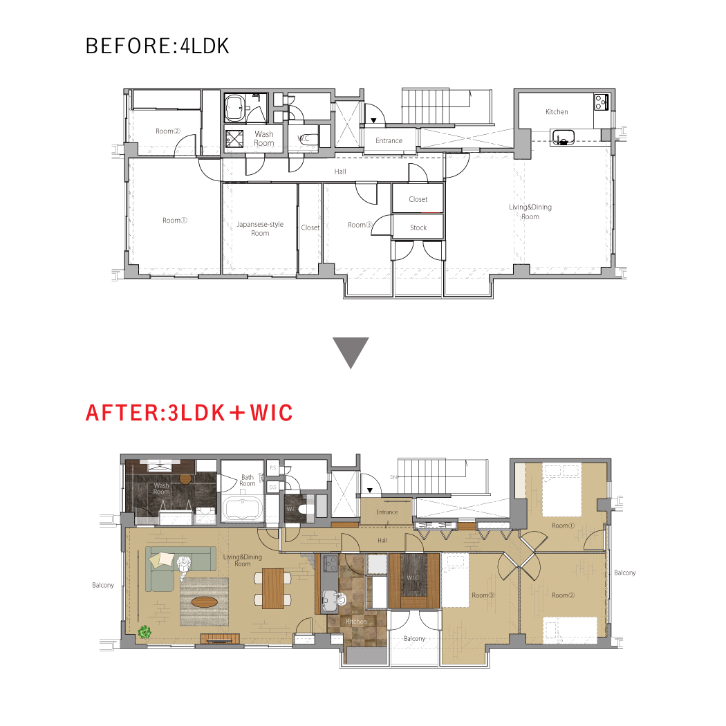 大阪府箕面市H様邸の間取り