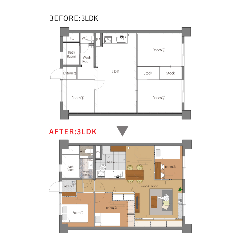 兵庫県伊丹市I様邸の間取り