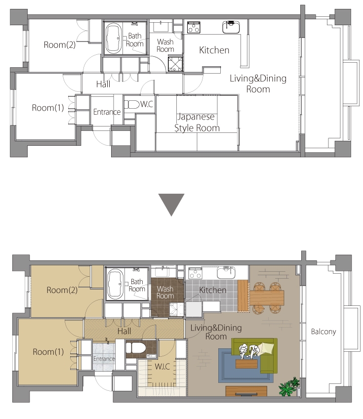 兵庫県川西市M様邸の間取り