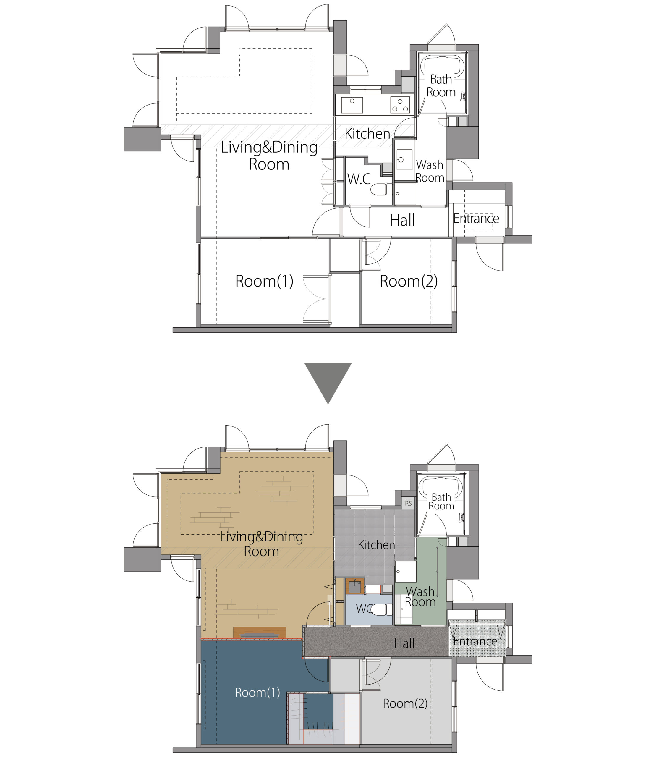 大阪府門真市T様邸の間取り