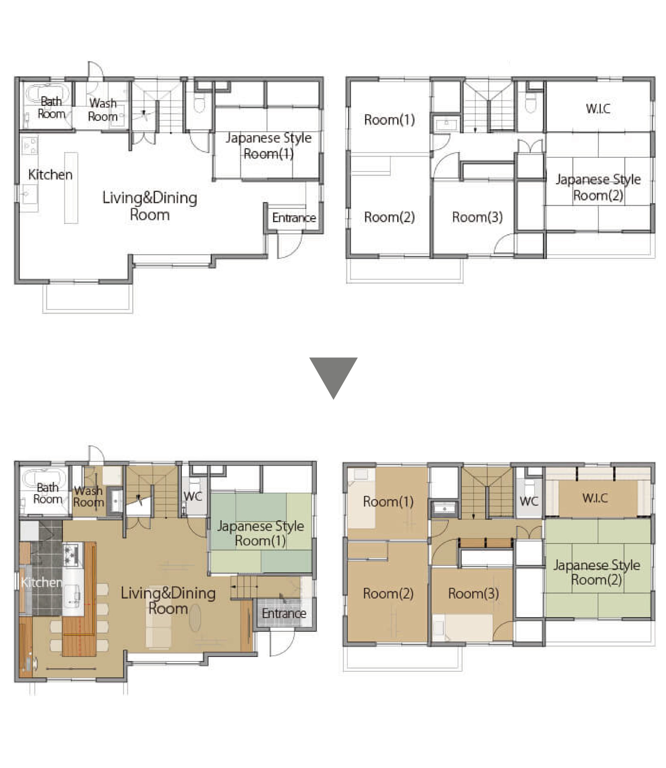 大阪府枚方市Y様邸の間取り