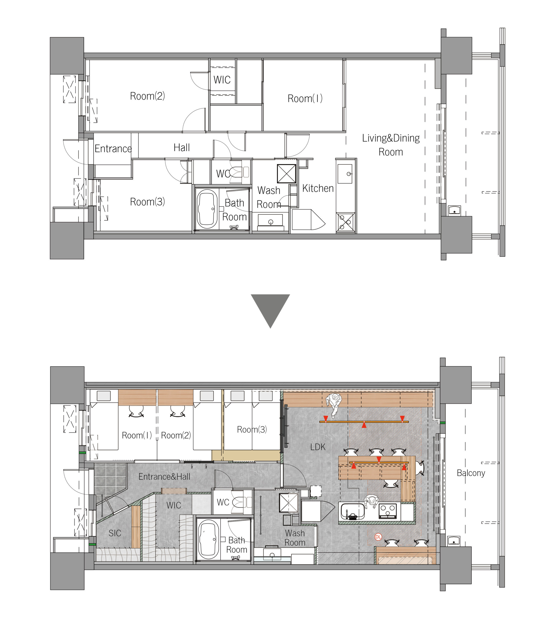 兵庫県伊丹市K様邸の間取り