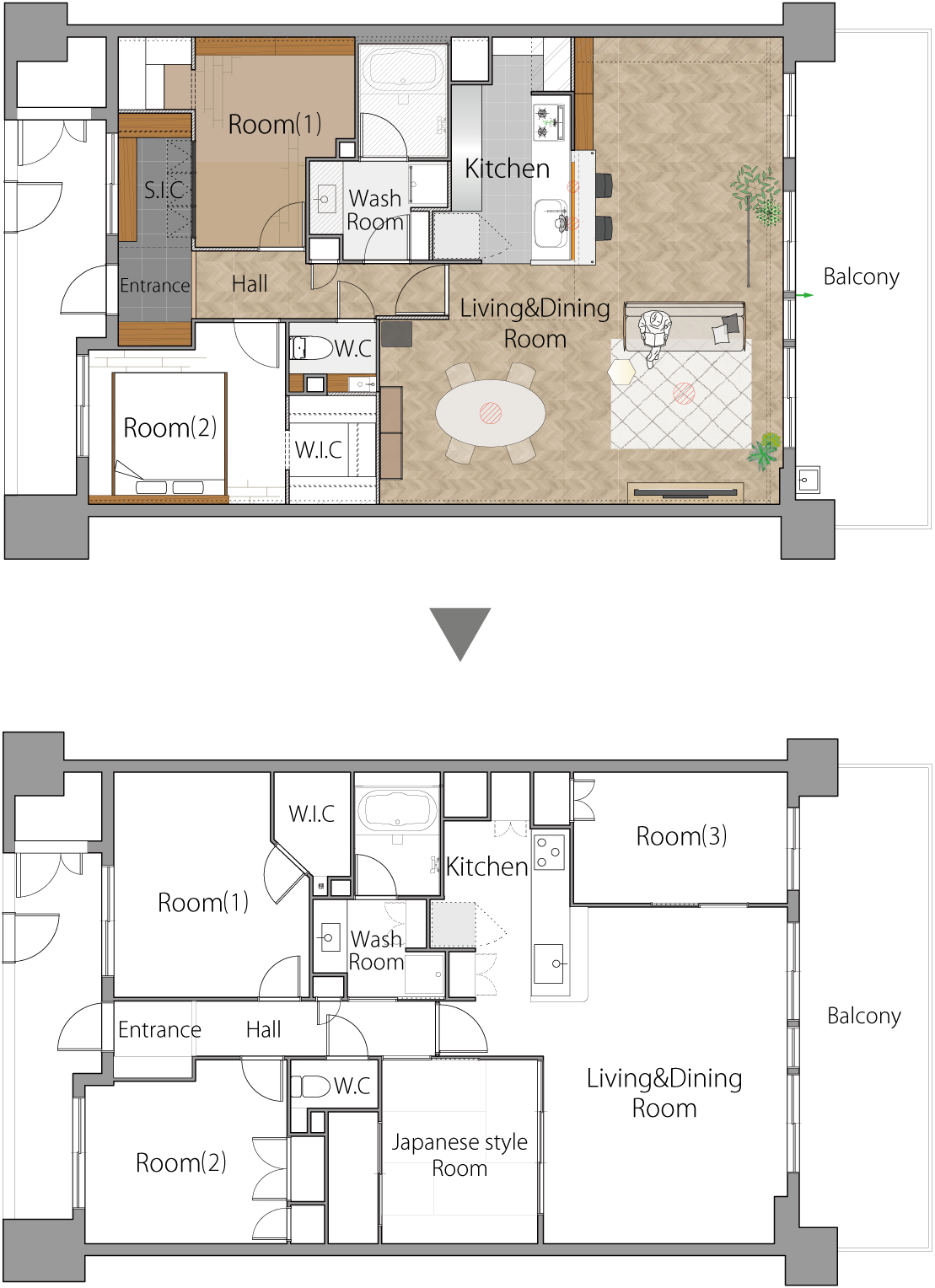 兵庫県三田市S様邸の間取り