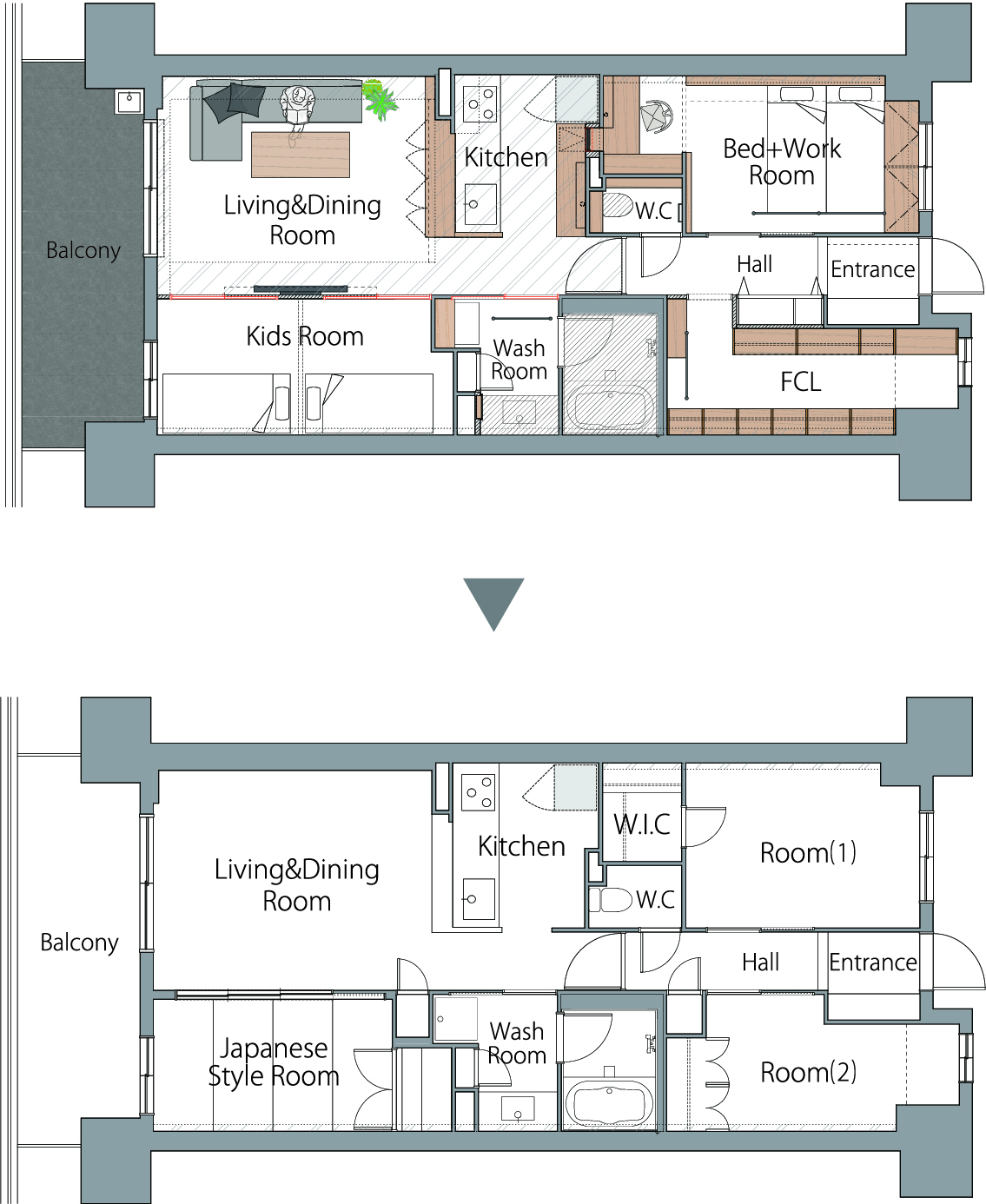 大阪府摂津市M様の間取り