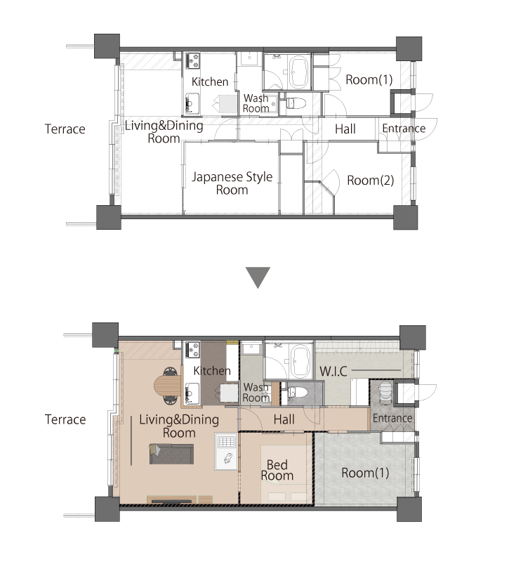 大阪府豊中市T様邸の間取り