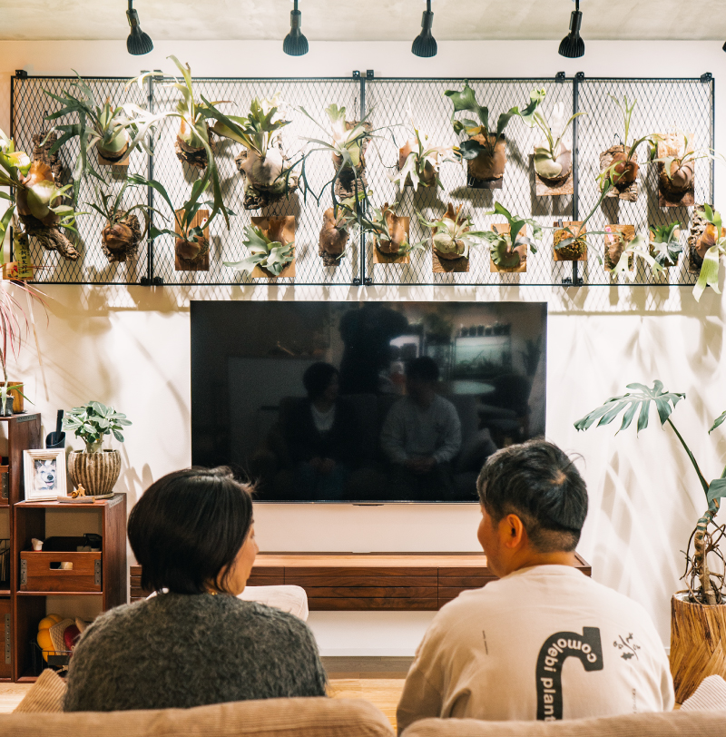 家族と育てる、グリーンの住まい　リビング