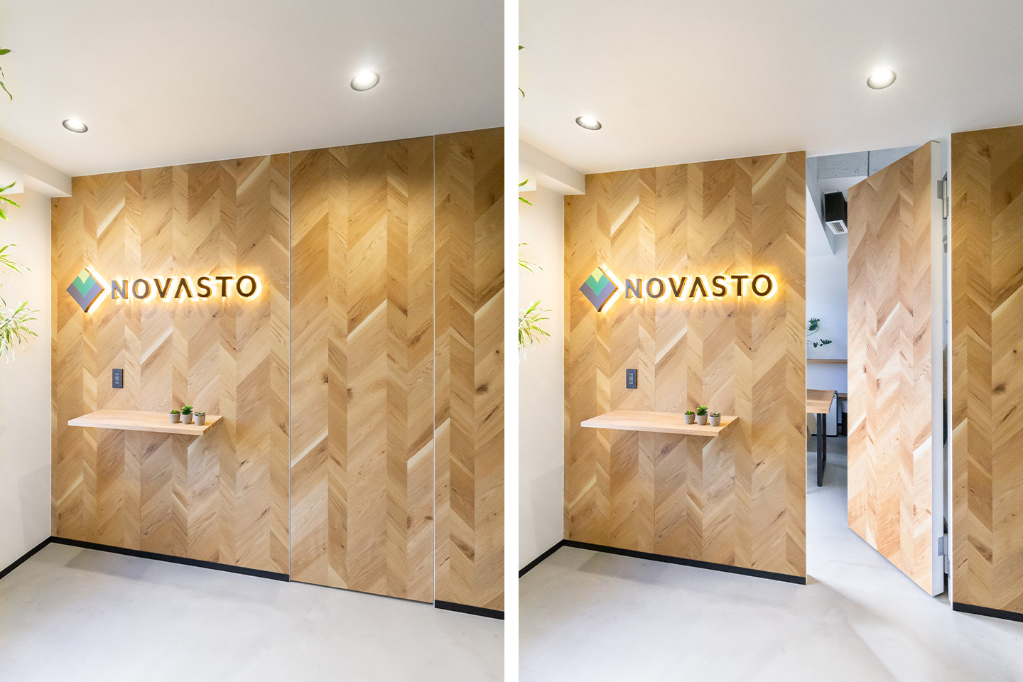 オフィスデザイン・リノベーション「NOVASTO」エントランス