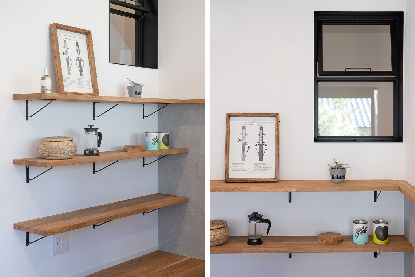 中古戸建て　フルリノベーション　ダイニング　飾り棚