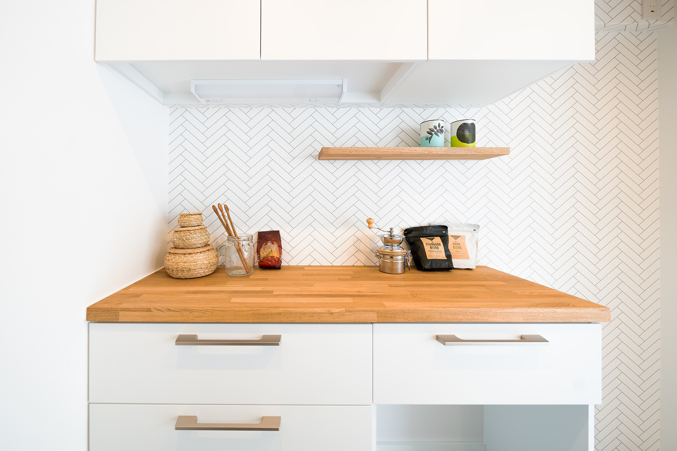 中古マンション　部分リノベーション　カップボード