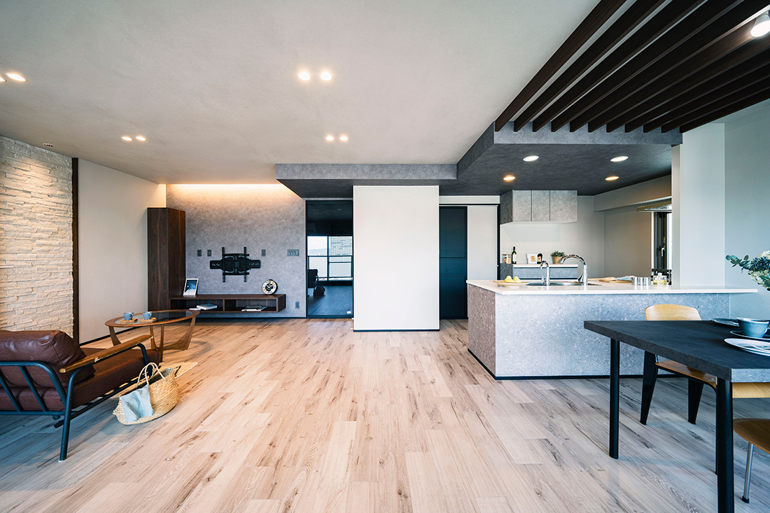 中古マンションリノベーション　LDK　大阪府大阪市