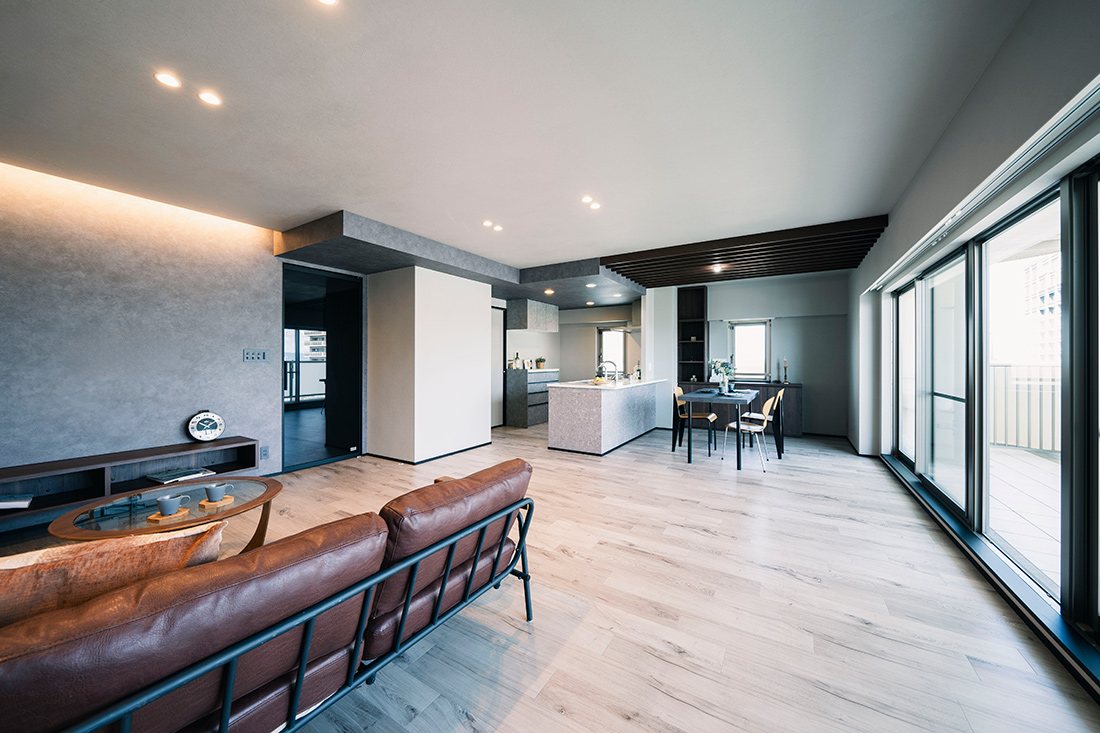 中古マンションリノベーション　LDK　大阪府大阪市