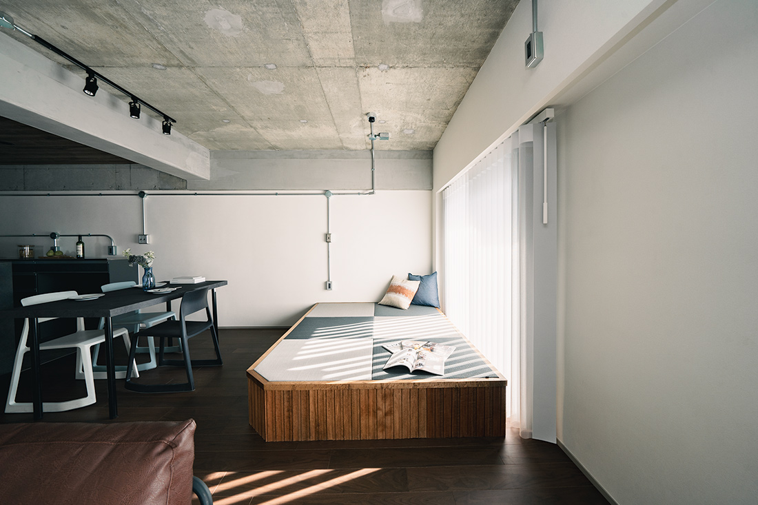 中古マンション　フルリノベーション　小上がり　琉球畳　大阪府豊中市